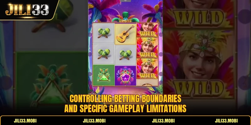 Controlling betting boundaries and specific gameplay limitations Controlling betting boundaries and specific gameplay limitations