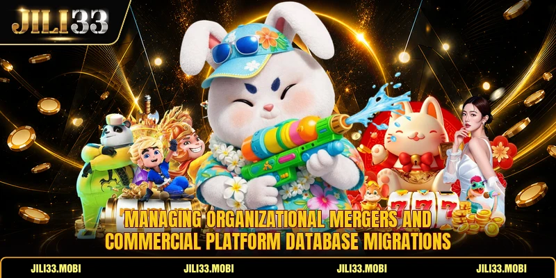 Managing organizational mergers and commercial platform database migrations