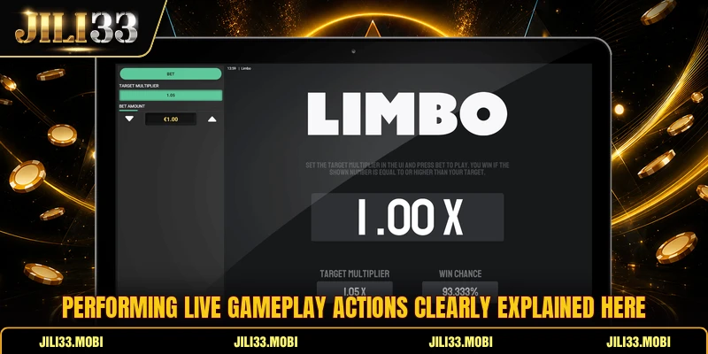 Performing live gameplay actions clearly explained here Performing live gameplay actions clearly explained here