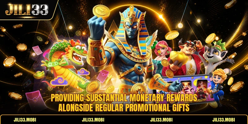 Providing substantial monetary rewards alongside regular promotional gifts Providing substantial monetary rewards alongside regular promotional gifts