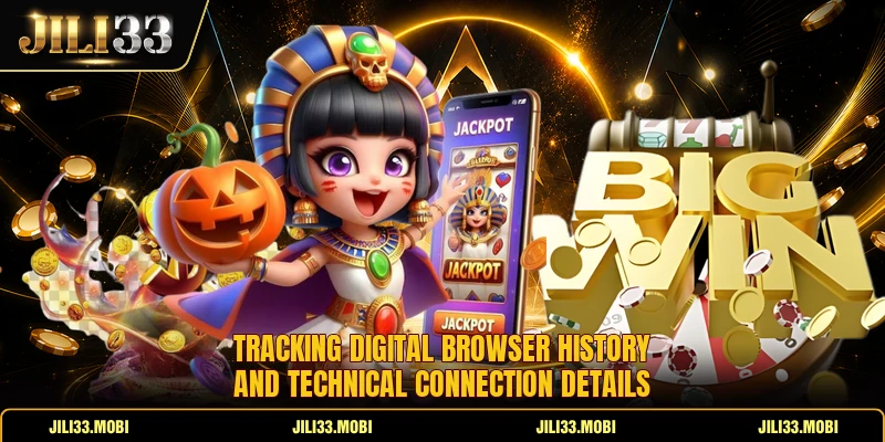 Tracking digital browser history and technical connection details
